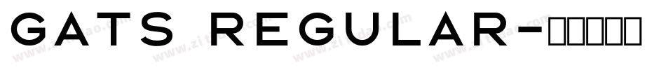 Gats Regular字体转换